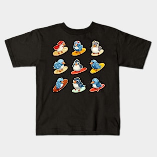 Surfing Birds Kids T-Shirt